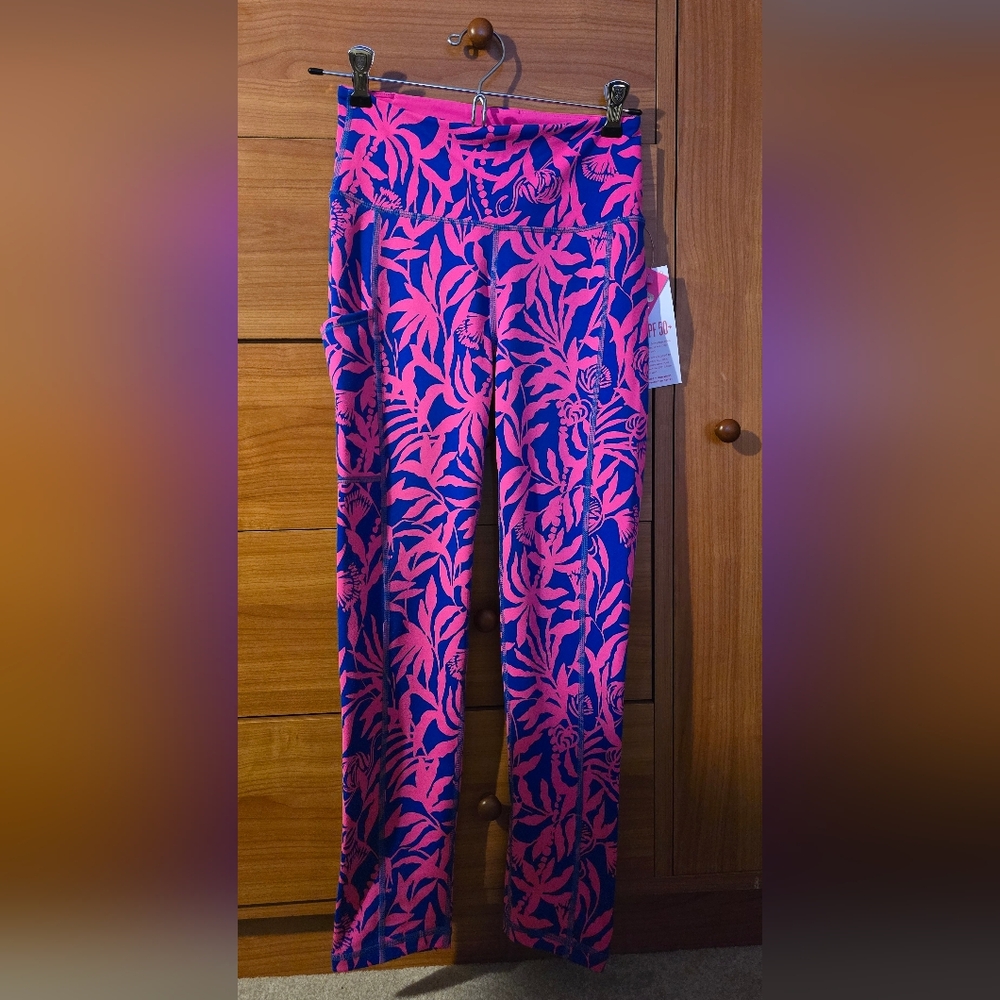 Lilly Pulitzer Luxletic Women's XS Leggings With Pockets UPF 50+
